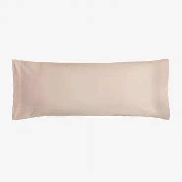 Fronha Agassi De Algodão Percal 180 Fios Rosa Peónia Claro & 45 X 100 Cm - Sklum