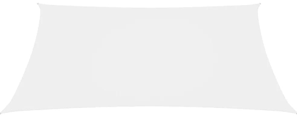 Para-sol estilo vela tecido oxford retangular 3x4,5 m branco
