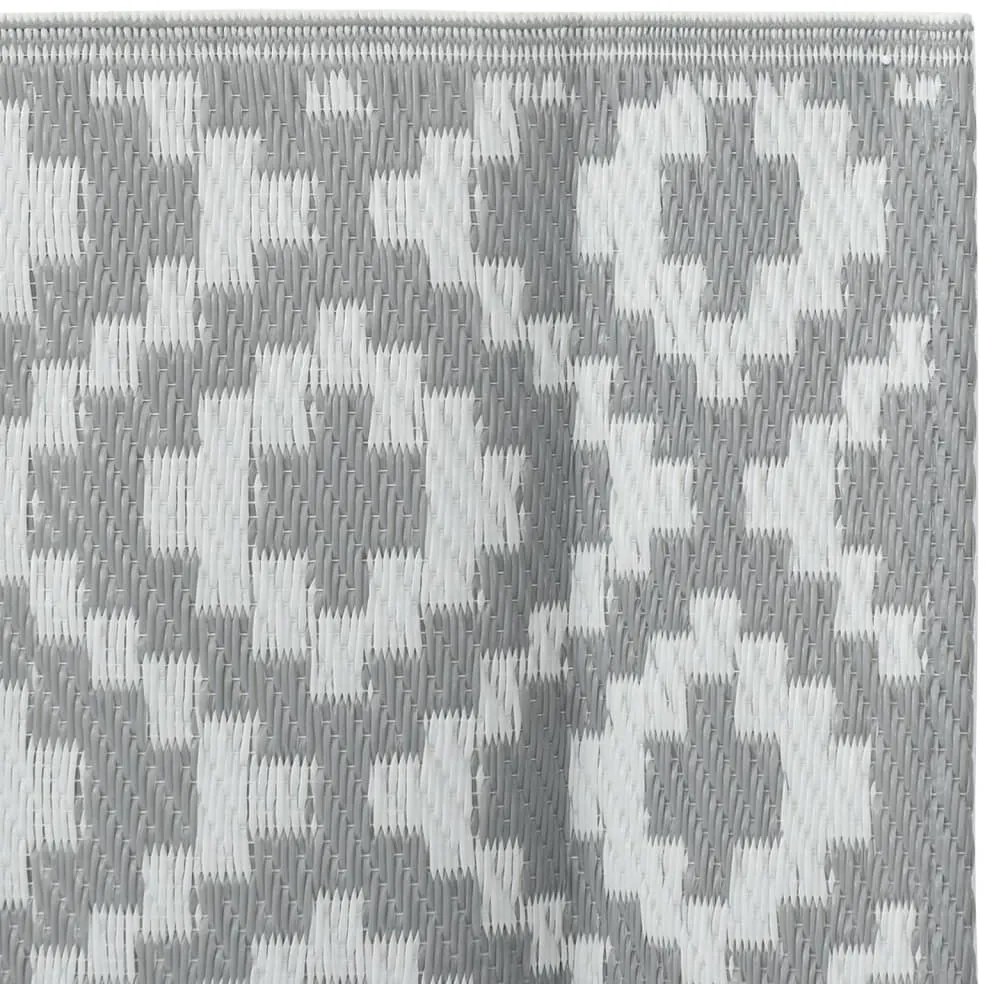 Tapete de exterior 120x180 cm 140x200 PP cinzento