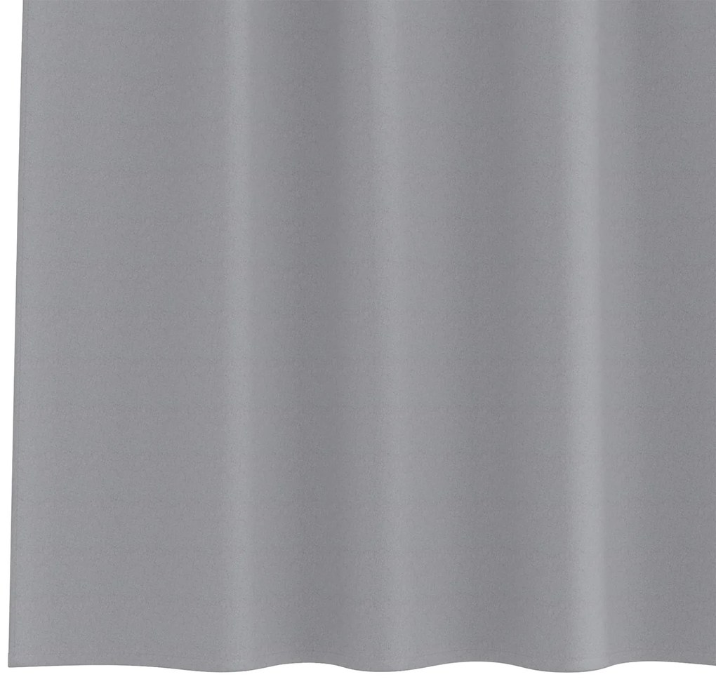 Cortinas opacas 2 pcs Cinzento-claro 140 x 140 cm Poliéster