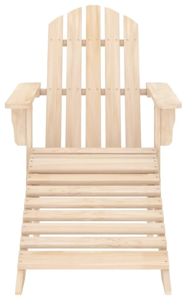 Cadeira Adirondack - Para Jardim com otomano - Em Abeto Maciço - 70x14