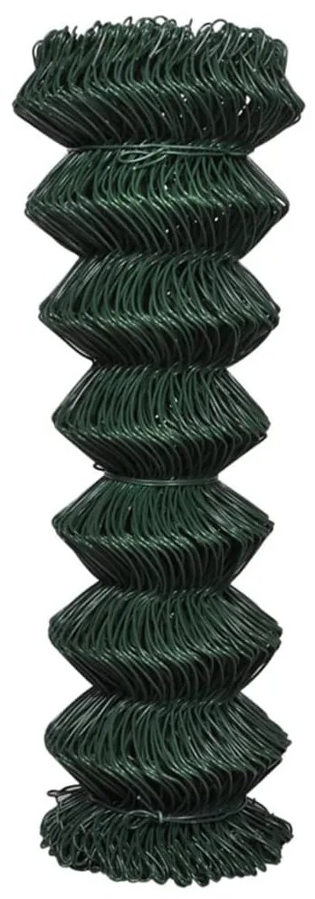 Cerca de arame 1,25x25 m aço verde