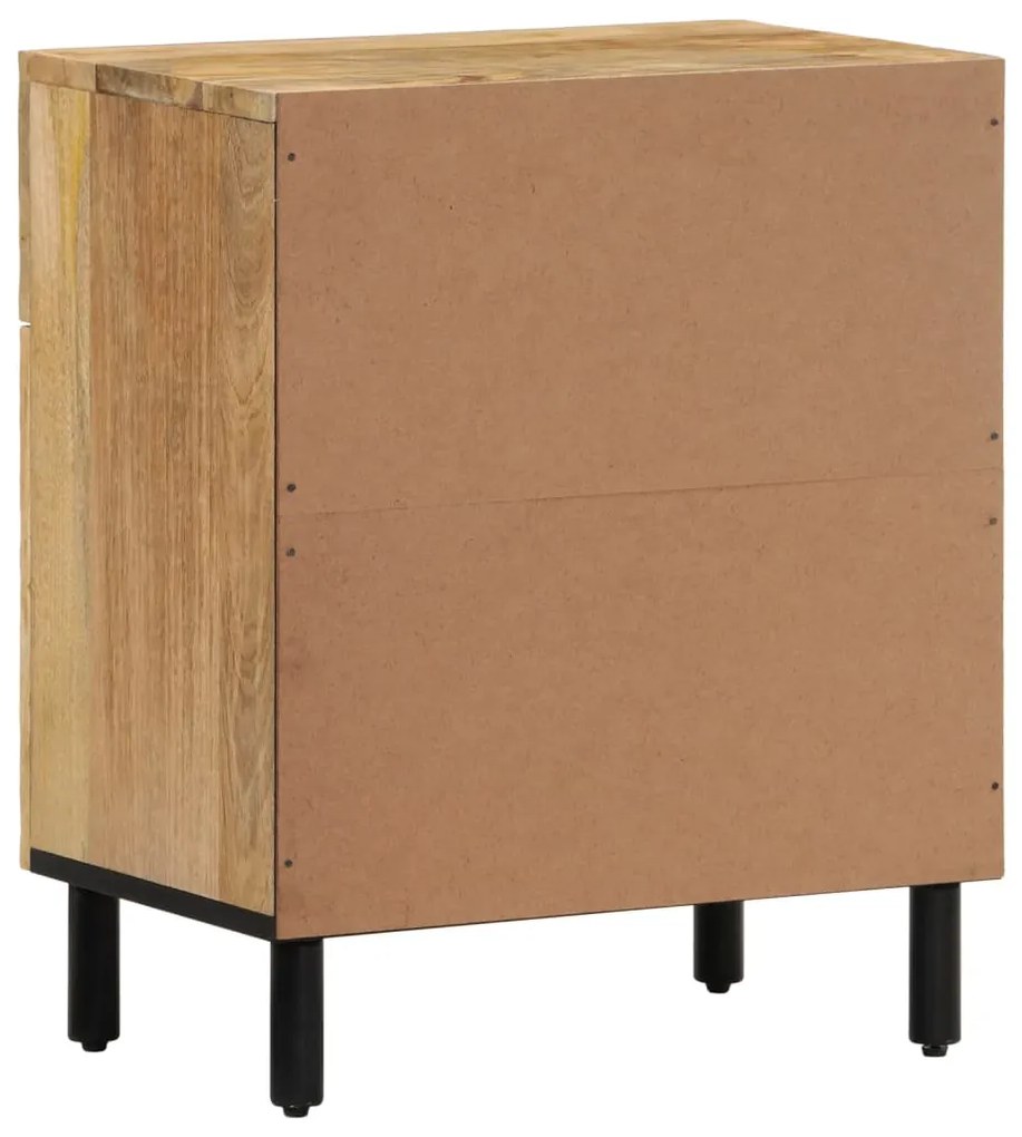 Mesa de cabeceira 50x33x60 cm madeira de mangueira maciça