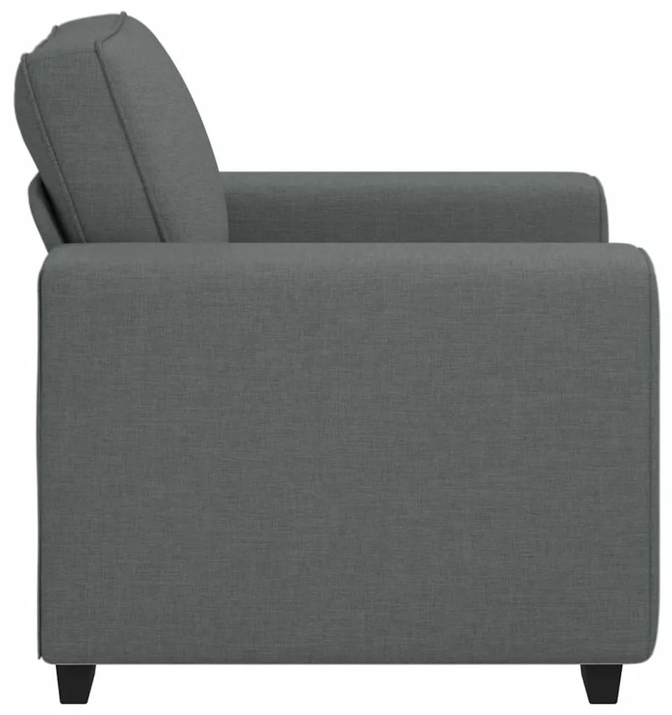 Poltrona 60 cm tecido cinzento-escuro