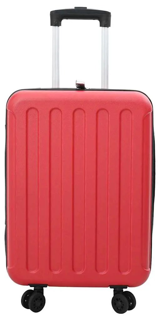 Mala Dobrável Casco Duro 24'' Vermelha 43x27x66 cm ABS
