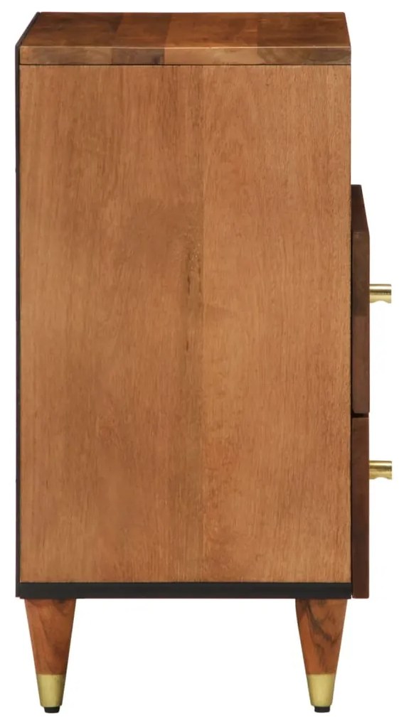 Mesa de cabeceira 50x33x62 cm madeira de mangueira maciça