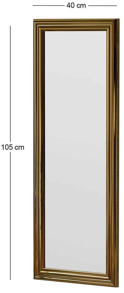 Espelho Smooth – Dourado – 40x105x3 cm
