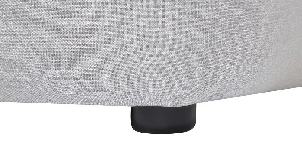 Sofá de canto em tecido cinzento claro DOLVA Beliani