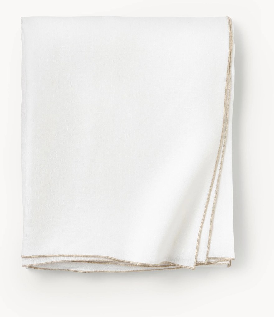 Toalha de mesa em linho com rebordo decorativo Kennedy