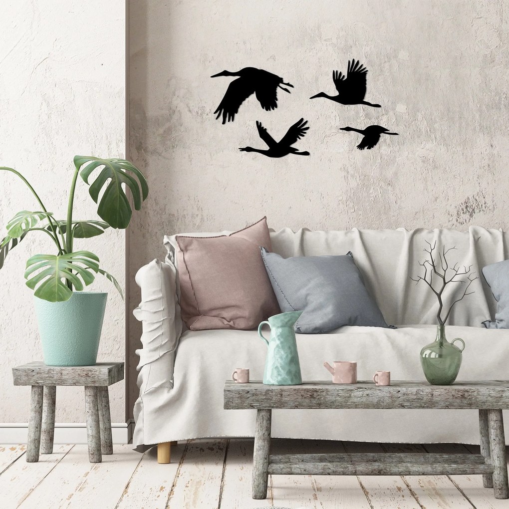 Acessório Decorativo de Parede em Metal Stork – Preto – 20 x 30 cm, 17