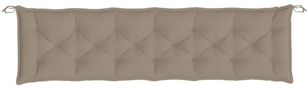 Almofadões banco jardim 2 pcs tecido oxford cinza-acastanhado