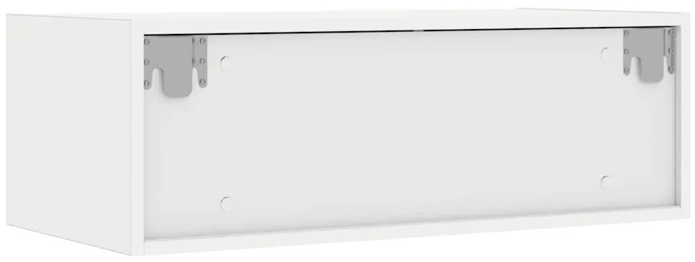 Móvel de TV com luzes LED 75x35,5x25 cm branco
