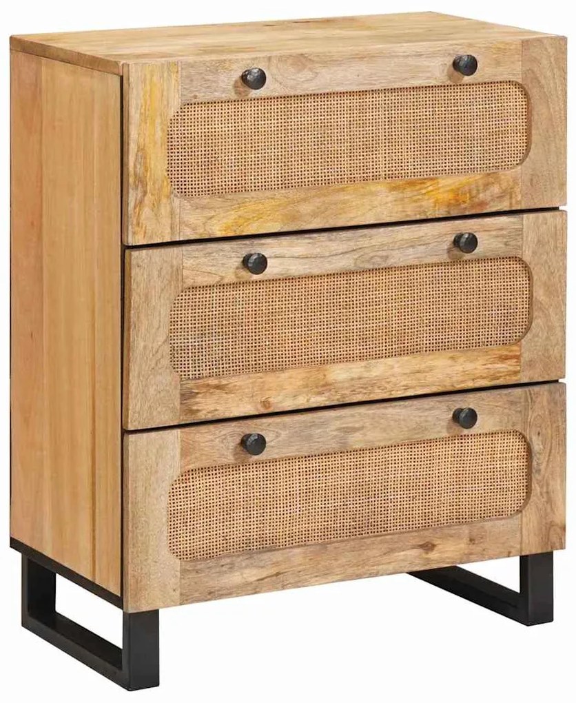 vidaXL Buffet Castanho 60 x 33 x 75 cm Madeira de manga maciça