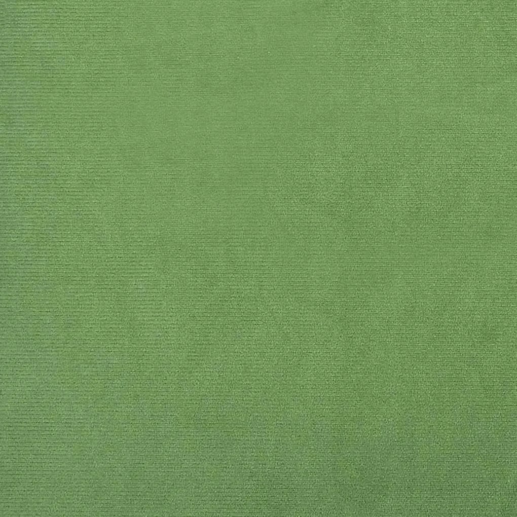Cadeira de descanso com banco veludo verde-claro