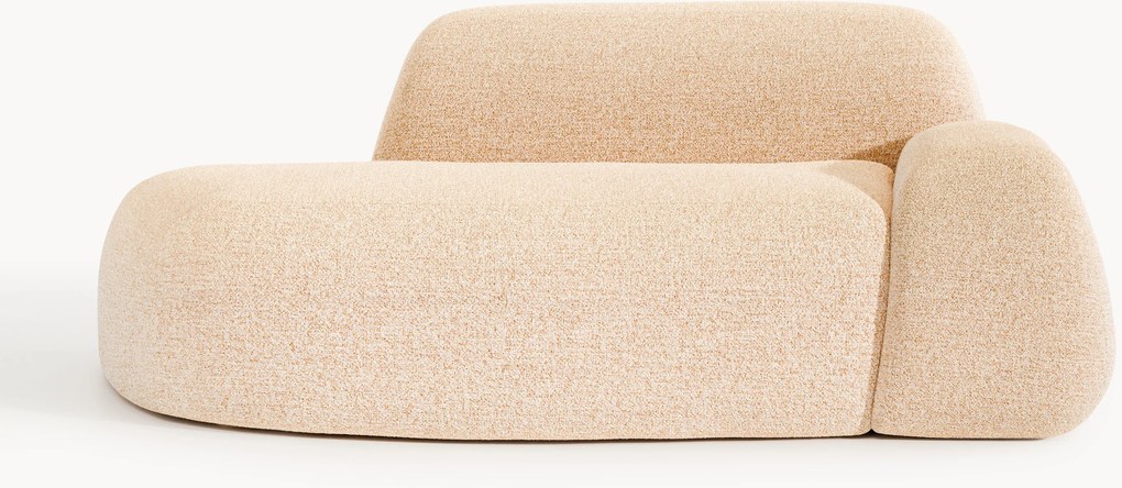 Chaise longue em bouclé Wolke (2 lugares)