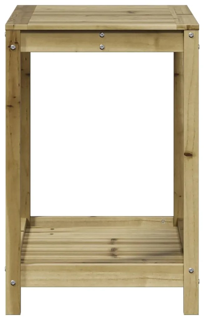 Mesa de jardinagem c/ prateleira 82,5x50x75 cm pinho impregnado