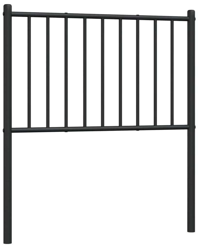 Cabeceira de cama 80 cm metal preto