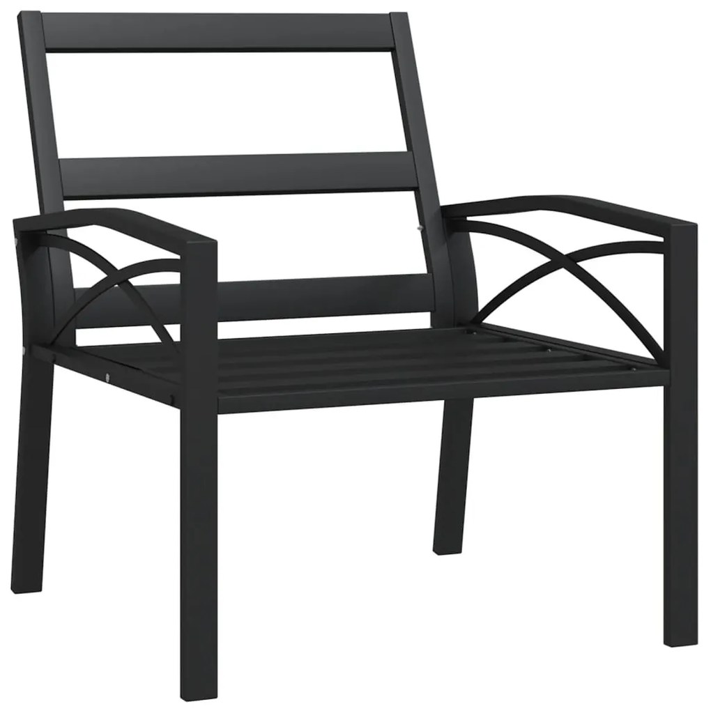 Cadeiras de jardim c/ almofadões cinzentos 2pcs 68x76x79 cm aço