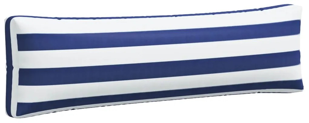 Almofadões p/ paletes 2 pcs tecido oxford riscas azul/branco