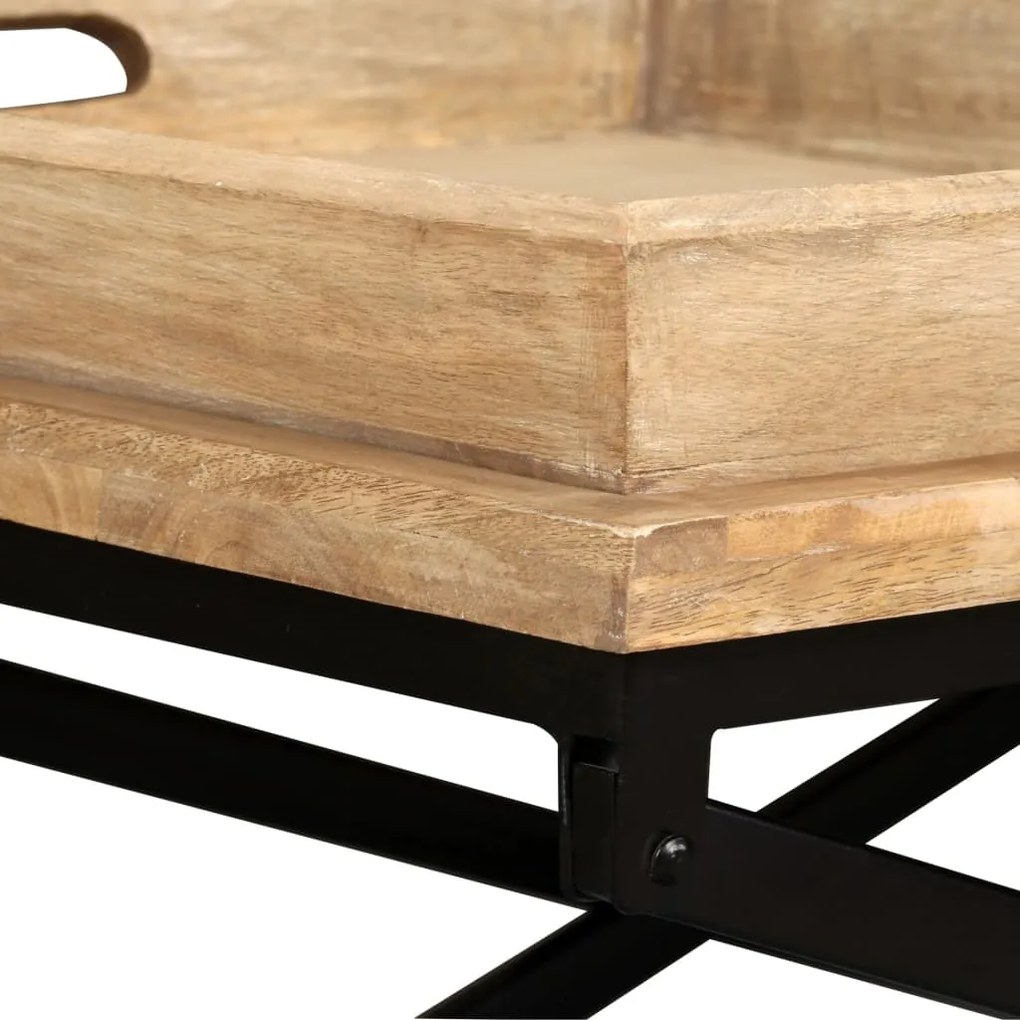 Mesa de centro madeira de mangueira maciça 110x55x42 cm