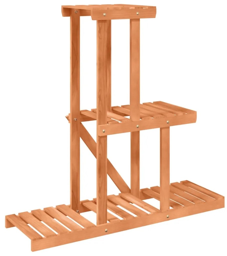 Suporte de plantas 81x25x75,5 cm madeira de abeto maciça