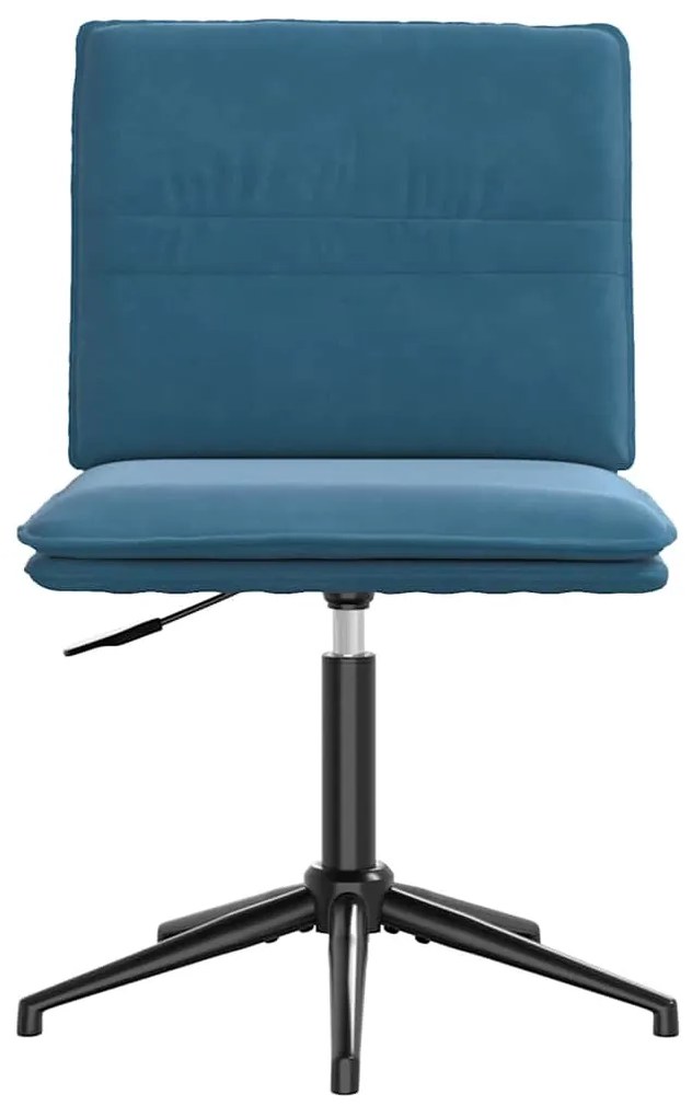 Cadeiras de jantar 2 pcs veludo azul