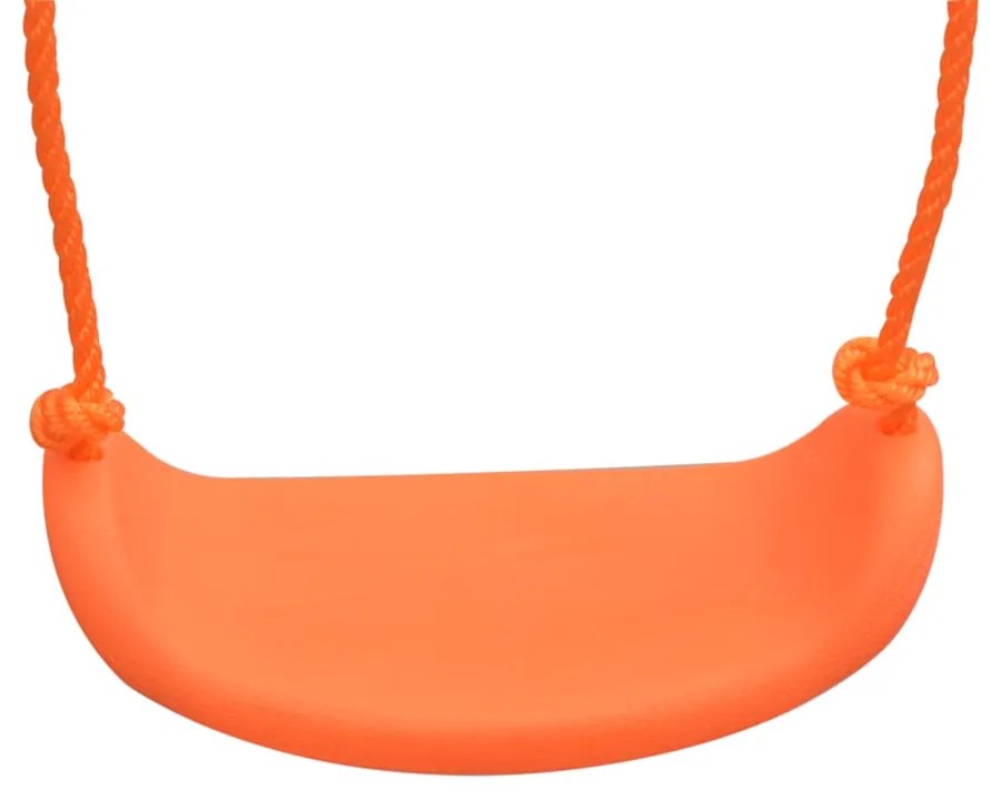 Conjunto de baloiços com 4 lugares laranja