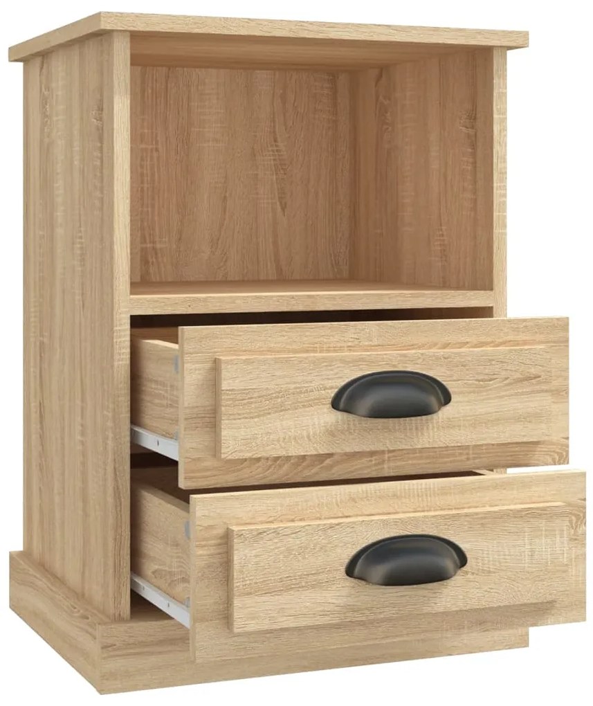 Mesas de cabeceira 2 pcs 43x36x60 cm cor carvalho sonoma