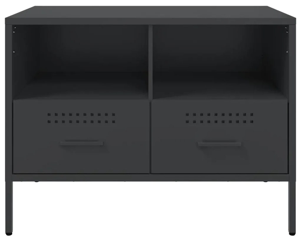 Móveis de TV 2 pcs 68x39x50,5 cm aço preto