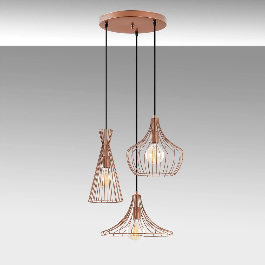 ****  
Candeeiro de Teto Mezopotamya – Cobre – 55 cm x 113 cm

**