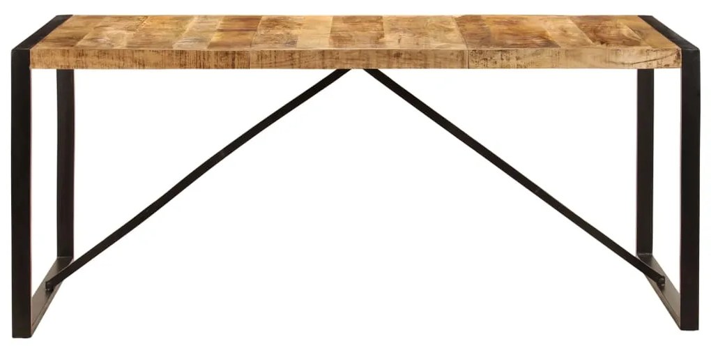 Mesa de jantar 180x90x75 cm madeira de magueira maciça