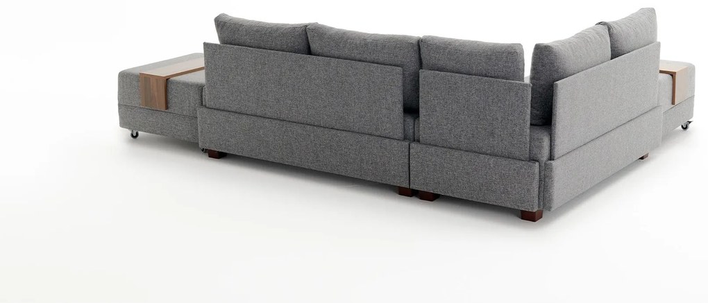 Sofá-Cama de Canto Fly – Cinzento – 210x70x280 cm