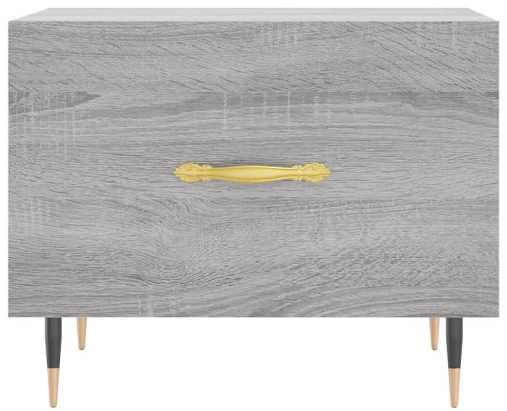 Mesa de centro 50x50x40 cm derivados madeira sonoma cinza