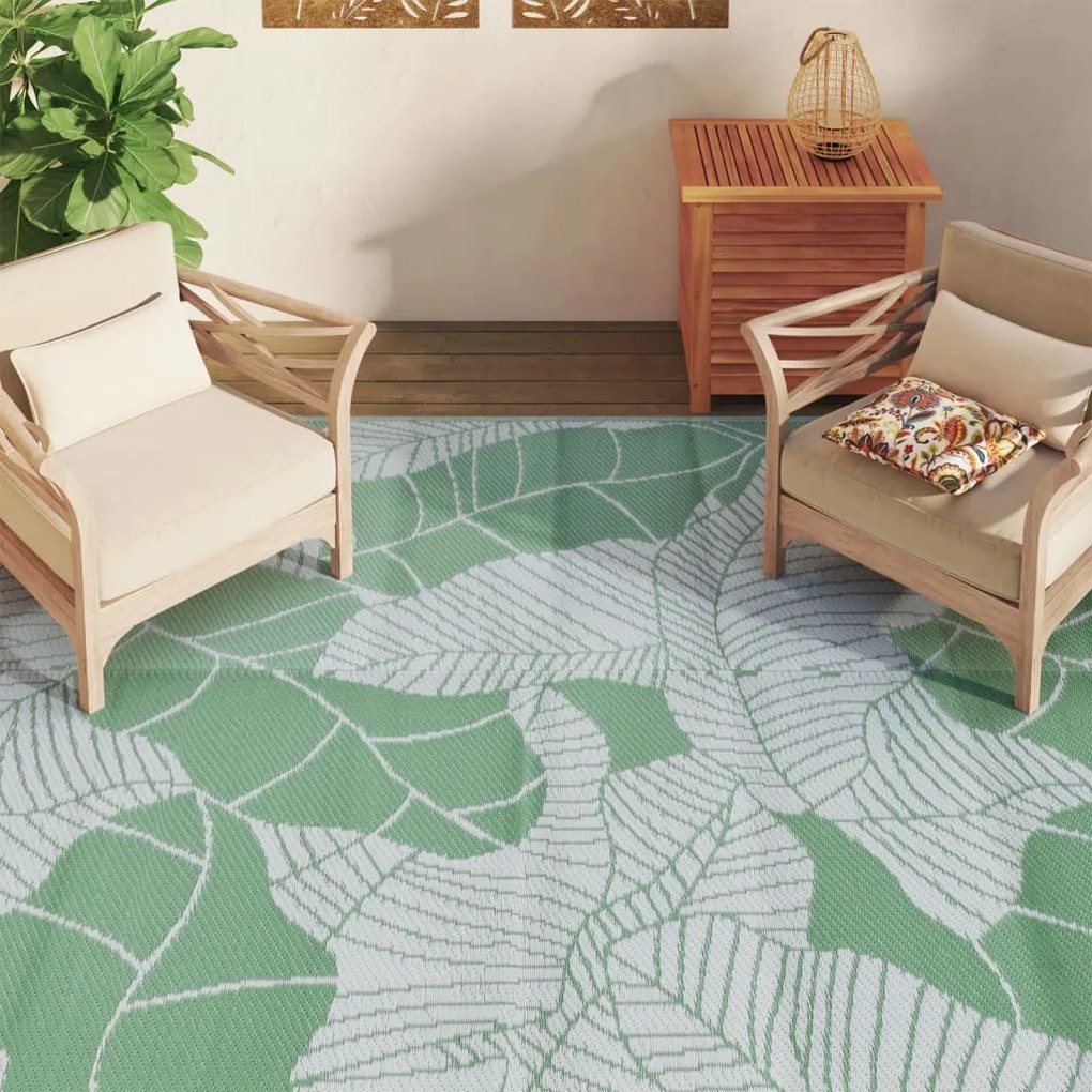 Tapete de exterior 190x290 cm ARAKIL PP Verde