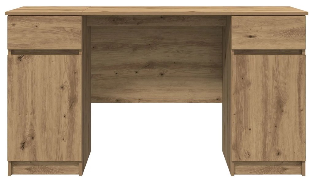Mesa vidaXL Artisan Carvalho 140x49x76 cm Madeira de engenharia
