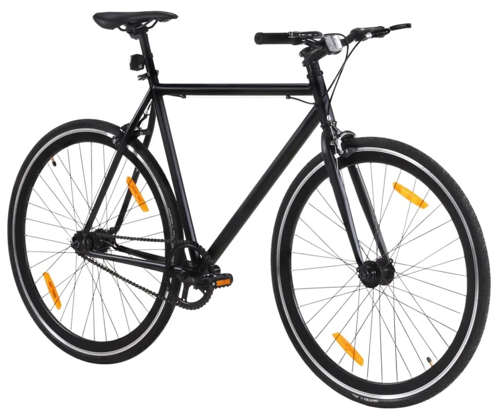 Bicicleta de mudanças fixas 700c 51 cm preto