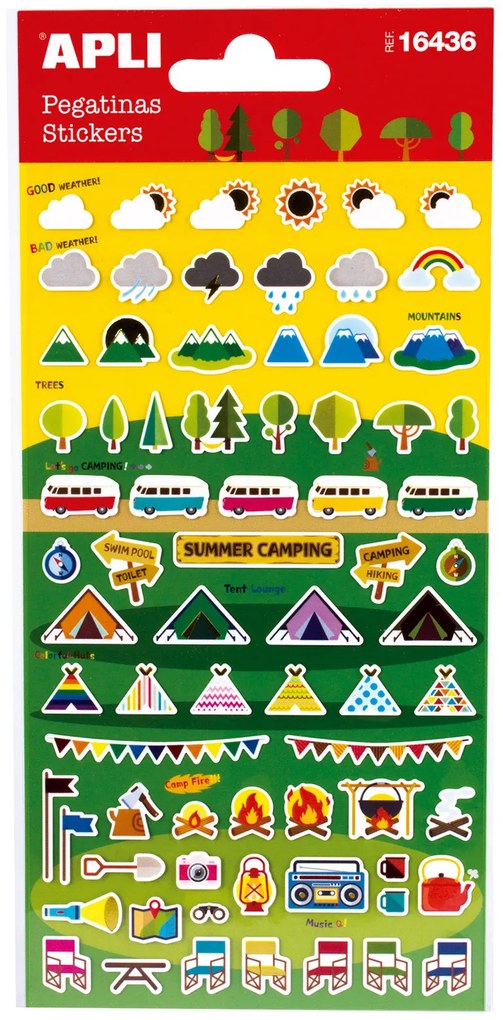 Adesivos - Acampamento 100x250mm Apli