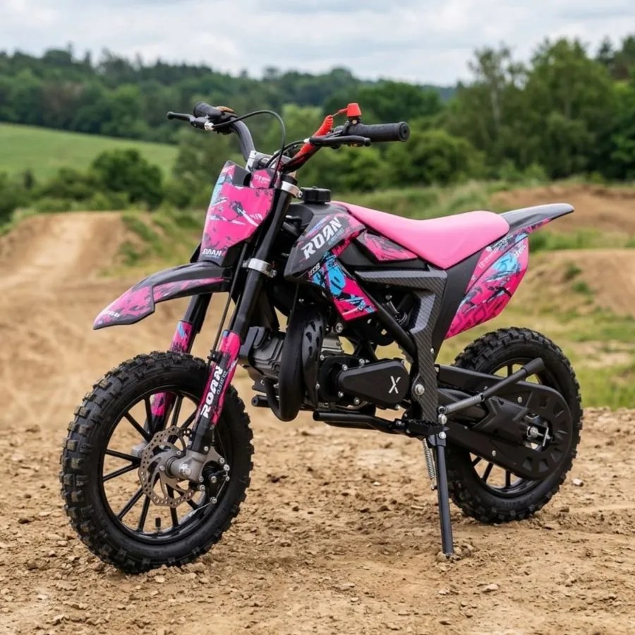 MINI MOTO PARA CRIANÇAS MiniCross Roan 709 gasolina 49cc 4.5CV ROSA