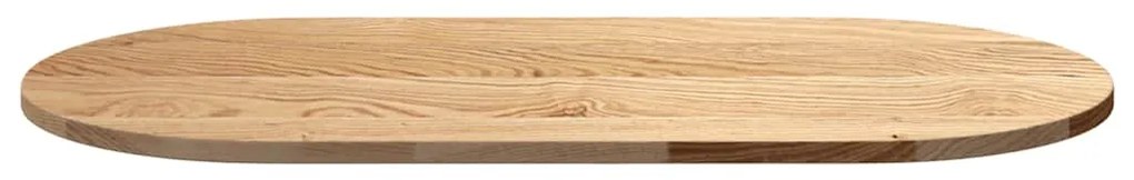 Tampo de mesa 100x50x2 cm madeira de carvalho maciça oval
