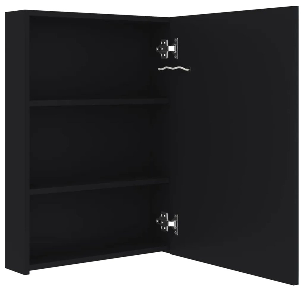 Armário espelhado para casa de banho com LED 50x13x70 cm