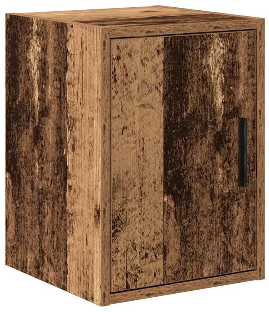 Armários de garagem 6 pcs derivados de madeira madeira velha