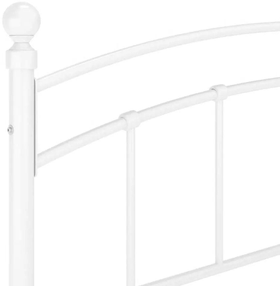 Estrutura de cama 200x200 cm metal branco