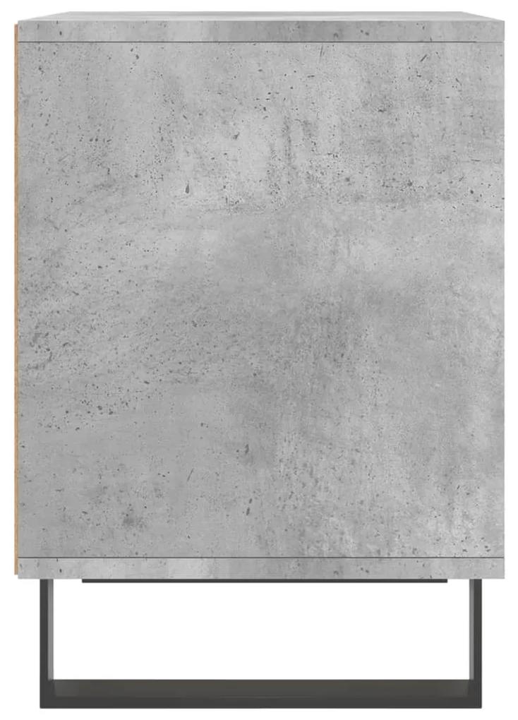 Mesa de cabeceira 40x35x50cm derivados madeira cinzento cimento