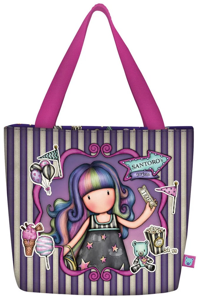 Bolsa Gorjuss Up and away Lancheira Roxo (24 x 29 x 10 cm)