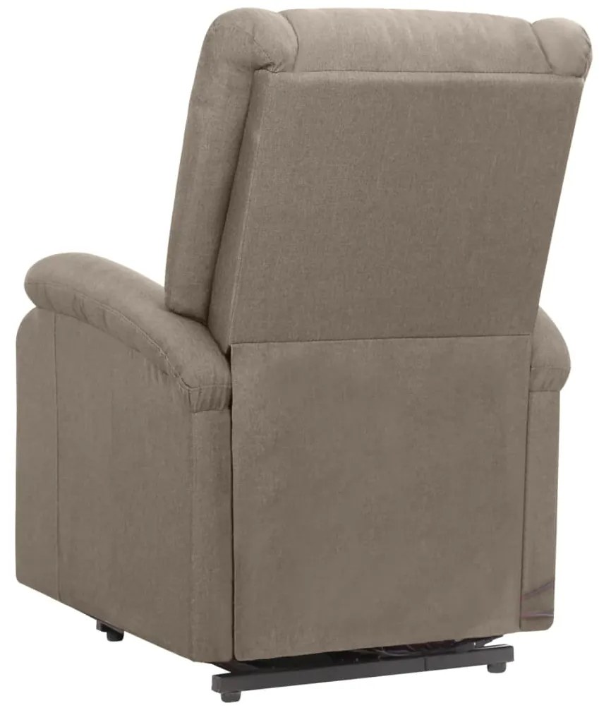 Poltrona de massagens tecido cinzento-acastanhado