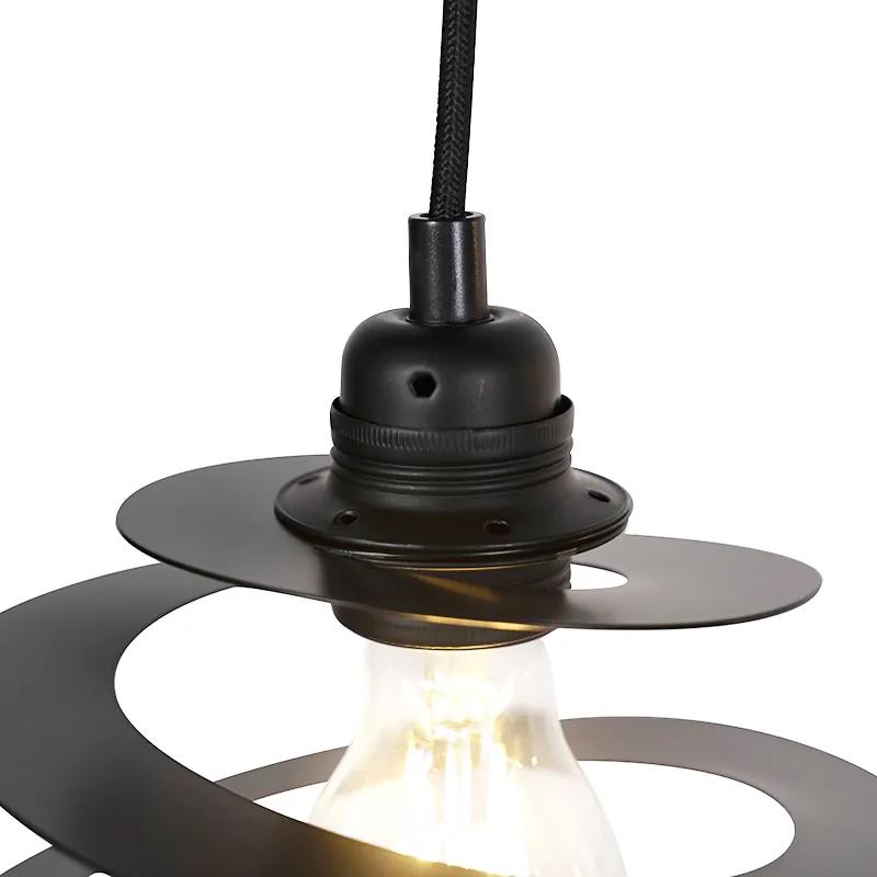 Candeeiro de suspensão de design 2 luz com cúpula em espiral 20 cm - Scroll Design,Moderno