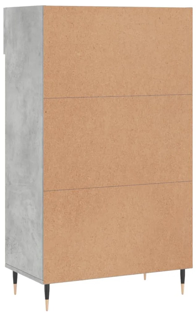 Sapateira 60x35x105 cm derivados de madeira cinzento cimento