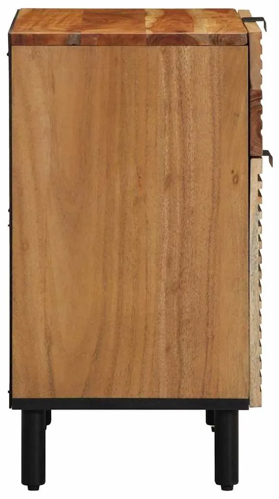 Mesa de Cabeceira vidaXL 50x33x60 cm Madeira de Acácia Sólida