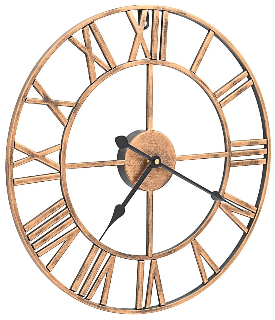 Relógio de parede metal 40 cm dourado
