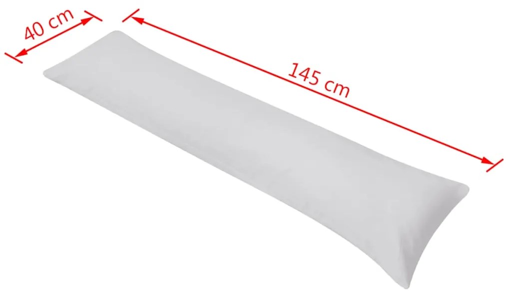 Almofada p/ dormir de lado 40x145 cm cinzento